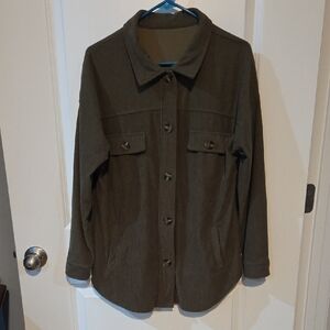 Classic Olive Utility Jacket for Women